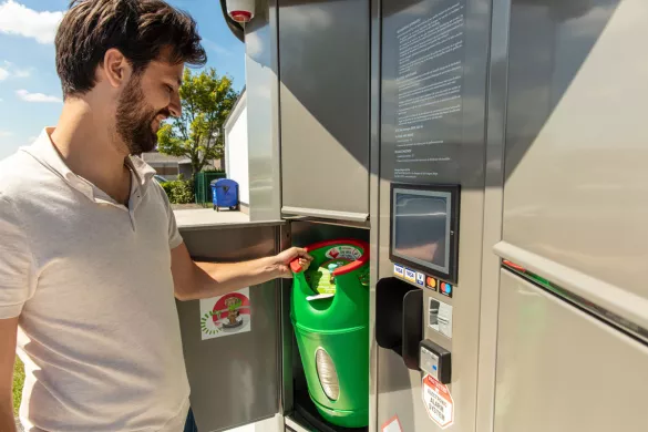 Gasflessenautomaat in Brugge met Calypso-gasfles
