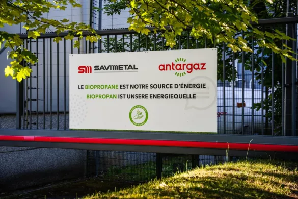 Biopropan-Paneel bei Savimetal
